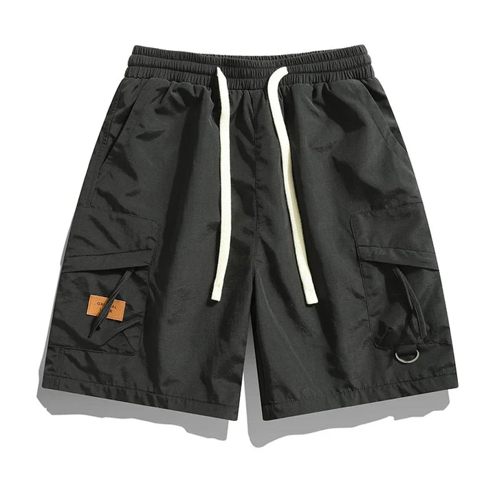 Men's Drawstring Knee Length Cargo Shorts-Omni Prime Goods