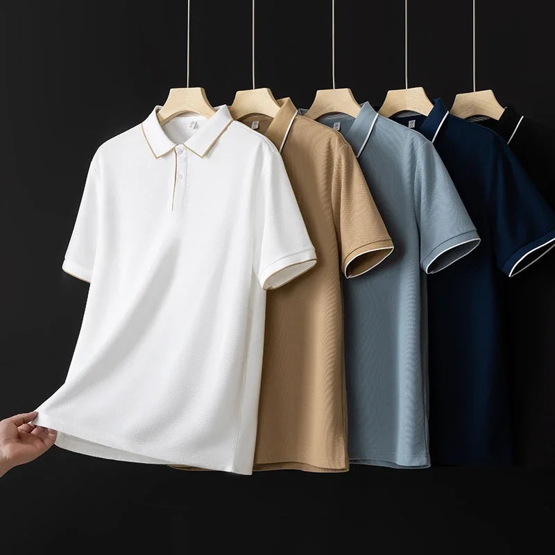 Men's Knit Polo Shirt-Omni Prime Goods