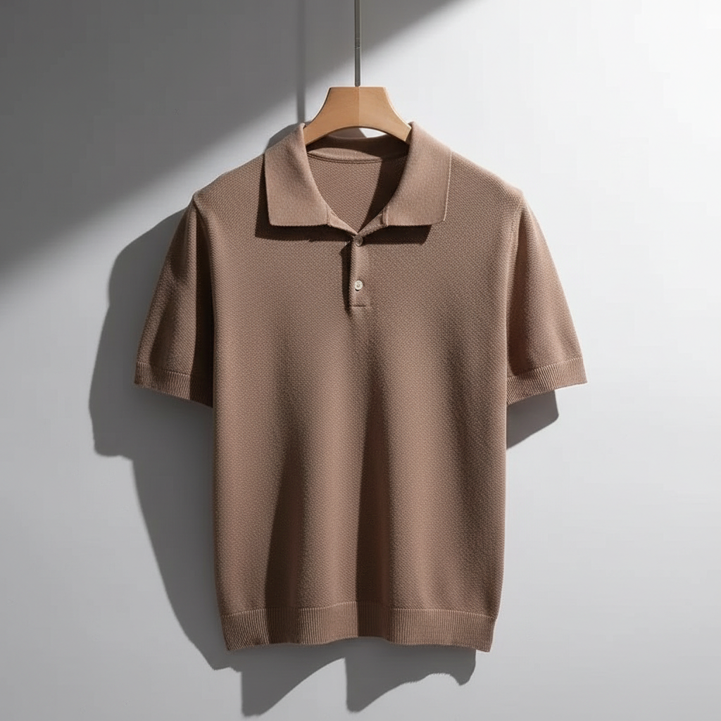Men's Knit Polo Shirt-Omni Prime Goods