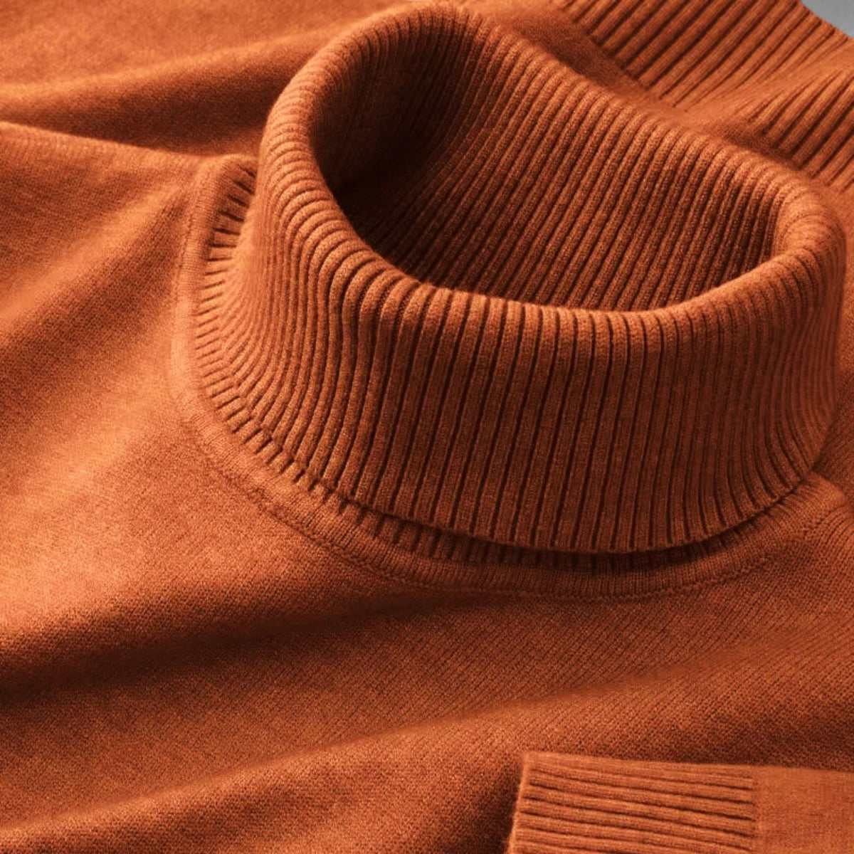 Men's Knitted Turtleneck Sweater | Classic Regular Fit-Omni Prime Goods