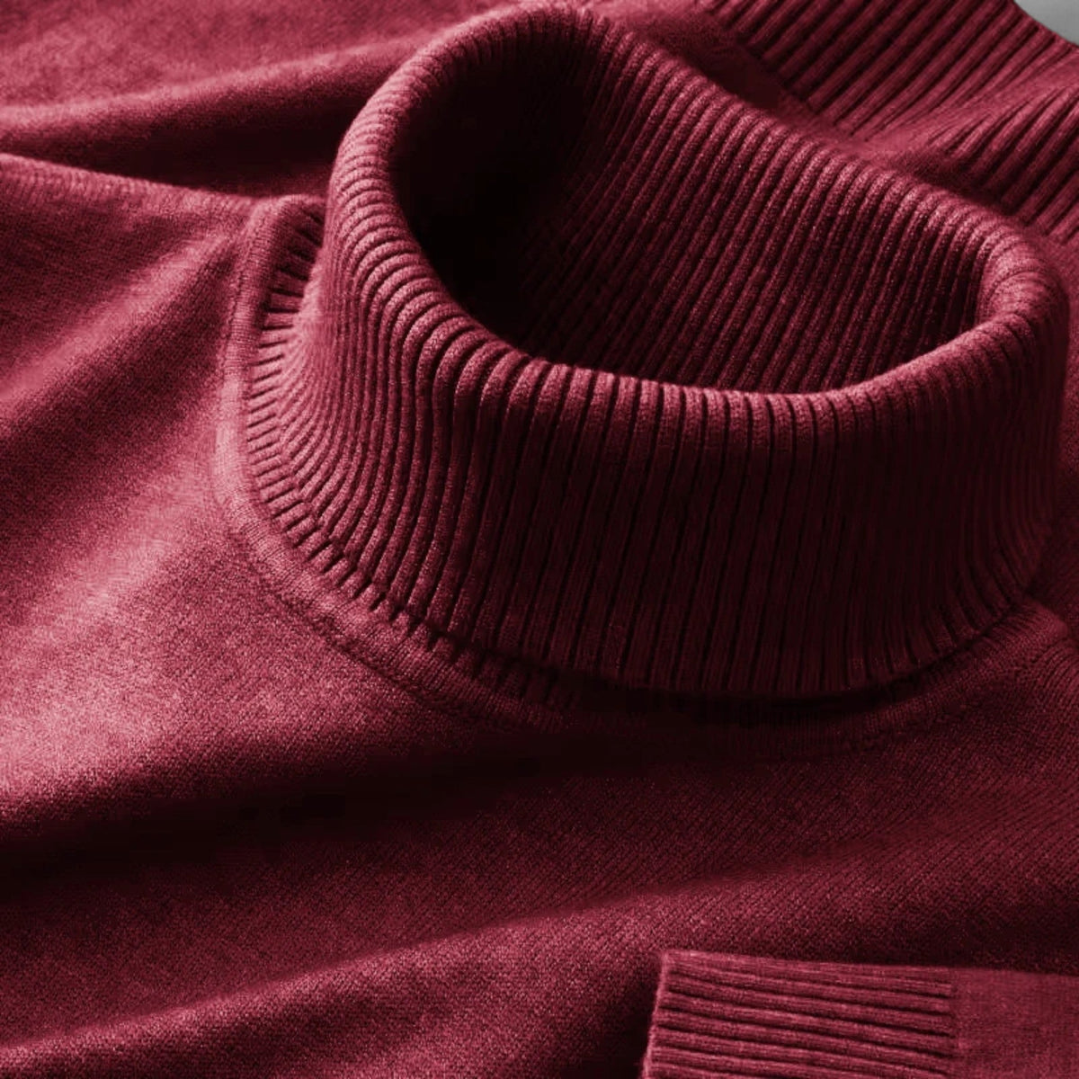 Men's Knitted Turtleneck Sweater | Classic Regular Fit-Omni Prime Goods