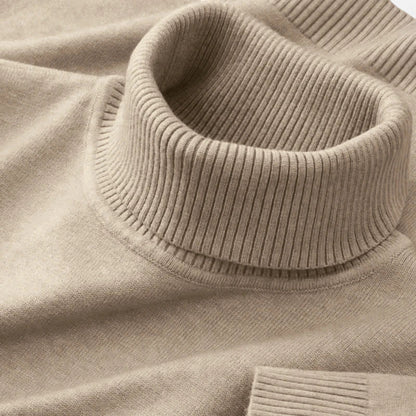 Men's Knitted Turtleneck Sweater | Classic Regular Fit-Omni Prime Goods