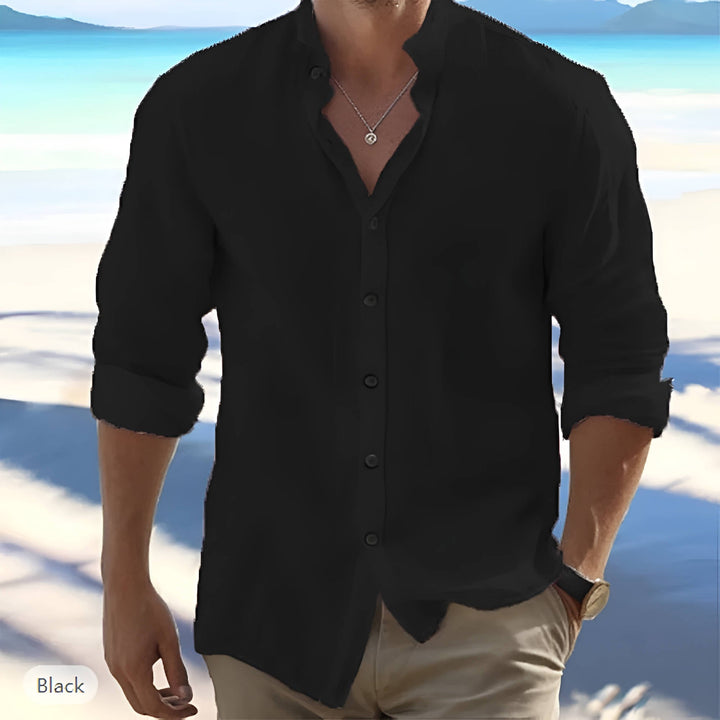 Men's Lightweight Long Sleeve Cotton Summer Shirt-Omni Prime Goods