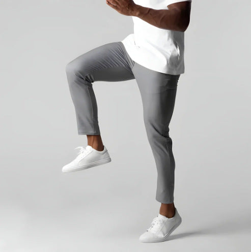 Men's Lightweight Slim Fit Dress Pants - Formal Business Trousers-Omni Prime Goods