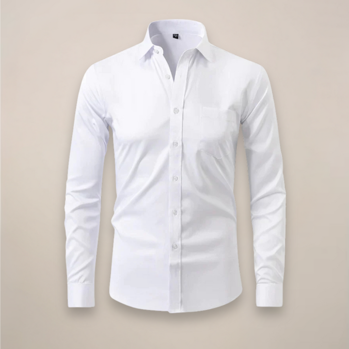 Men's Casual Long-Sleeve Button-Up Shirt