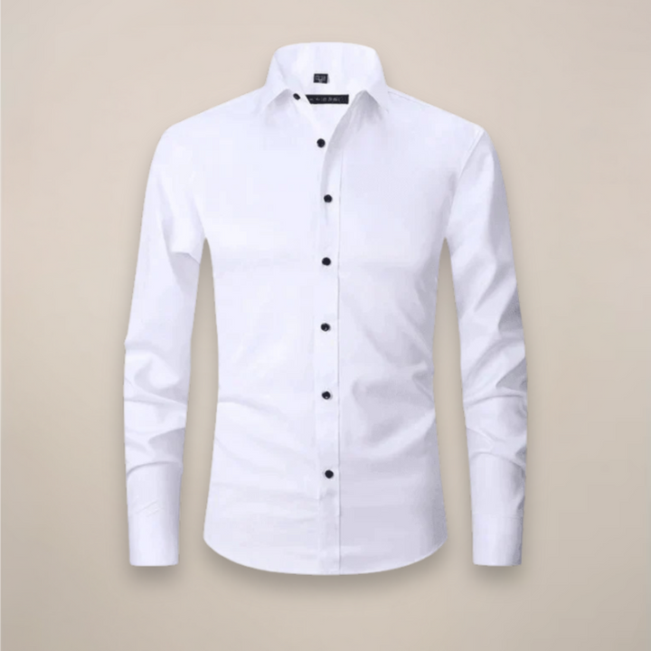 Men's Casual Long-Sleeve Button-Up Shirt