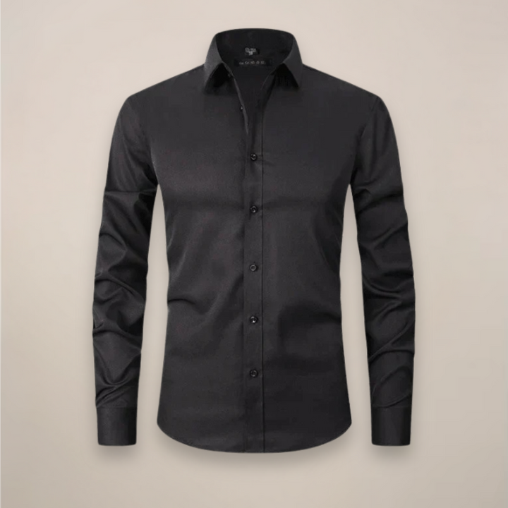 Men's Casual Long-Sleeve Button-Up Shirt