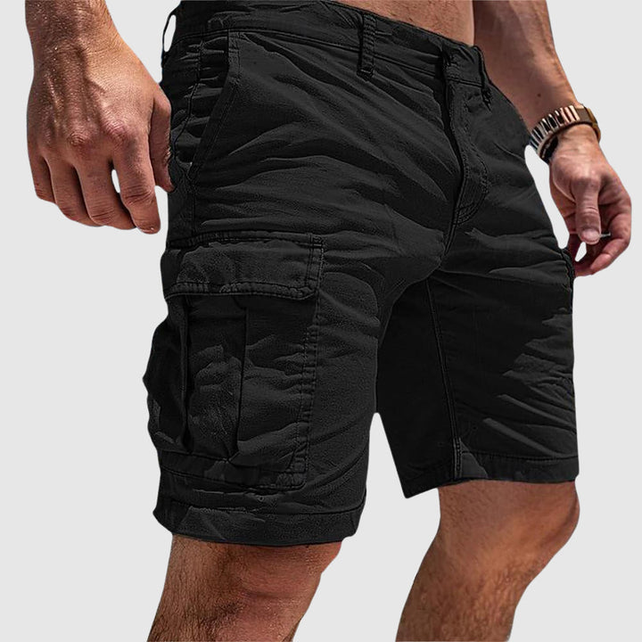 Men's Mid Rise Multi Pocket Utility Cargo Shorts-Omni Prime Goods