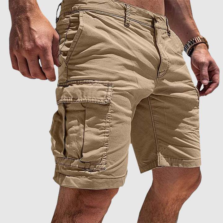 Men's Mid Rise Multi Pocket Utility Cargo Shorts-Omni Prime Goods
