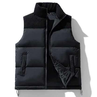 Men's Stylish Quilted Puffer Vest Jacket for Warmth
