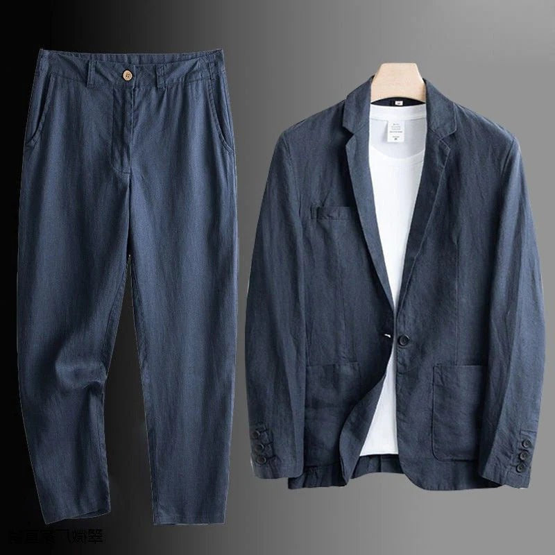 Men's Relaxed Fit Blazer Set-Omni Prime Goods