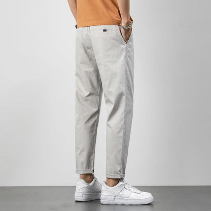 Men's Relaxed Fit Chinos Trousers | Casual Style Pants-Omni Prime Goods