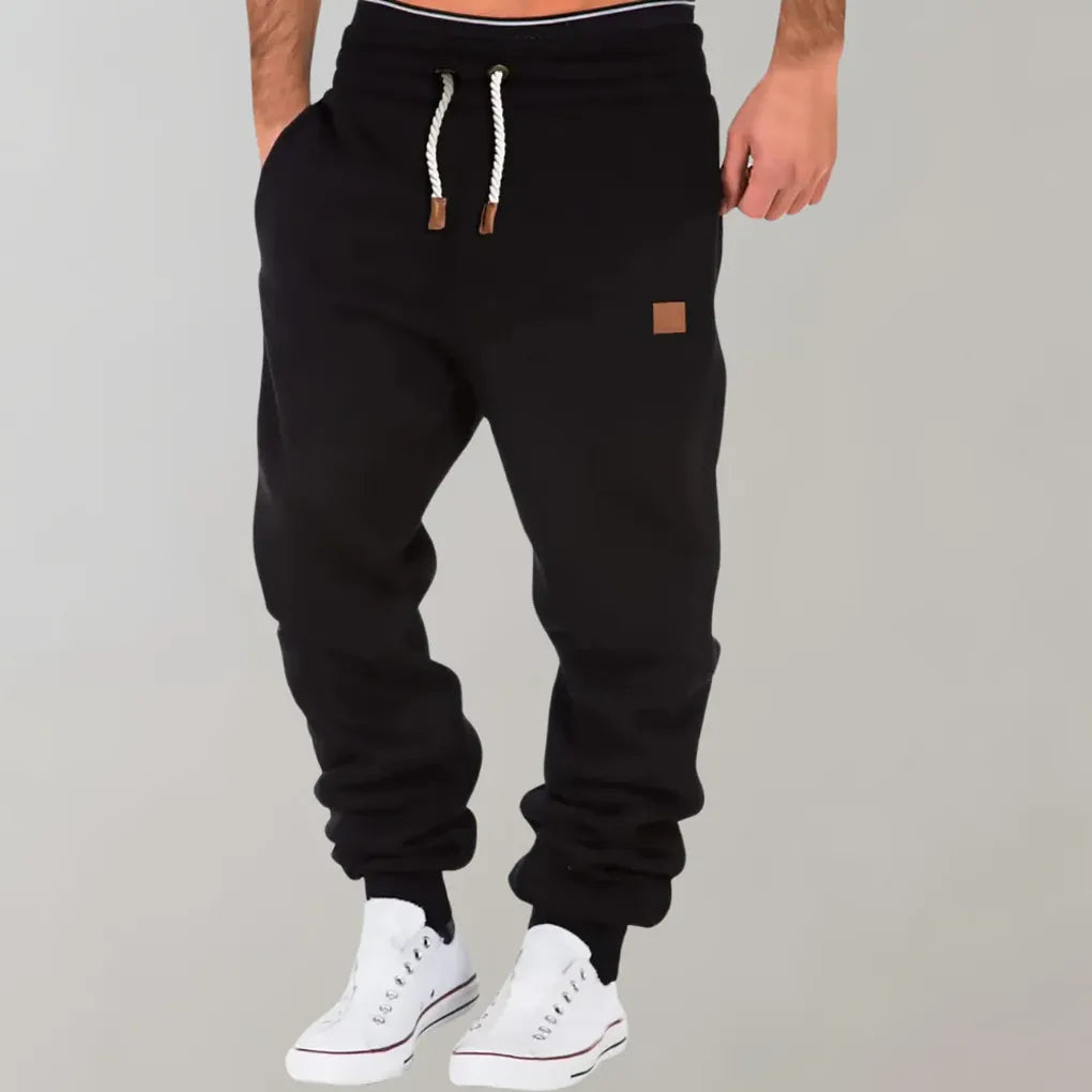 Men's Relaxed Fit Cotton Blend Jogger Pants for Everyday Wear-Omni Prime Goods