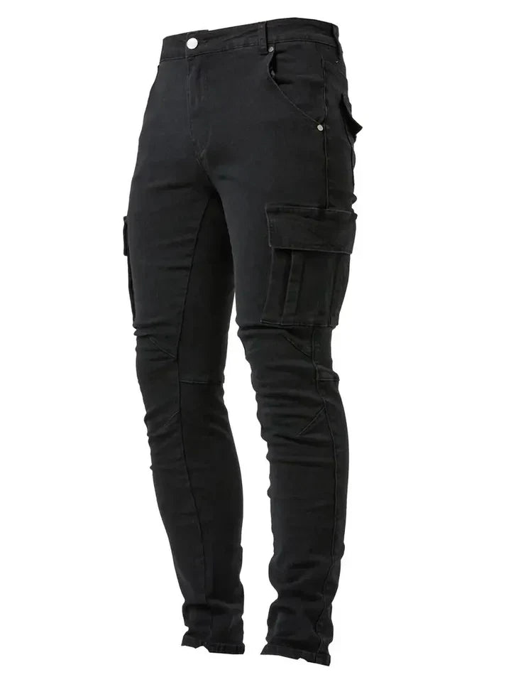 Men's Slim Fit Cargo Trousers-Omni Prime Goods