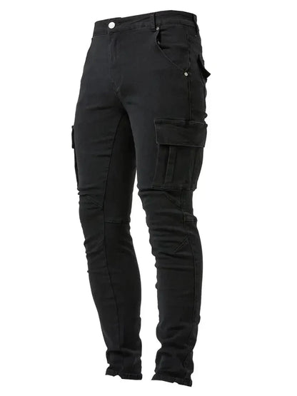 Men's Slim Fit Cargo Trousers-Omni Prime Goods