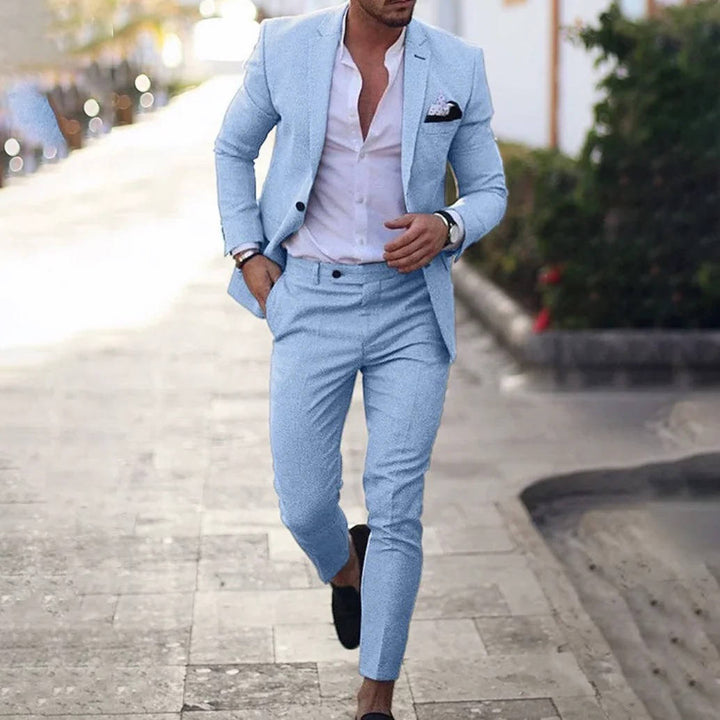 Men's Slim Fit Formal Business Suit-Omni Prime Goods