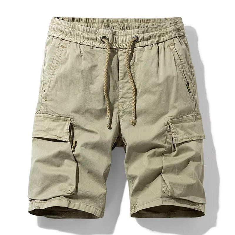 Men's Summer Multi-Pocket Cotton Cargo Shorts-Omni Prime Goods