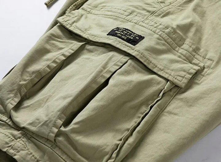 Men's Summer Multi-Pocket Cotton Cargo Shorts-Omni Prime Goods