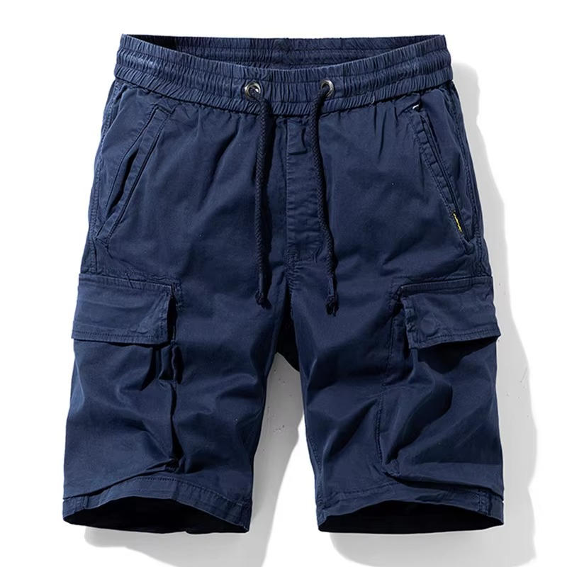 Men's Summer Multi-Pocket Cotton Cargo Shorts-Omni Prime Goods