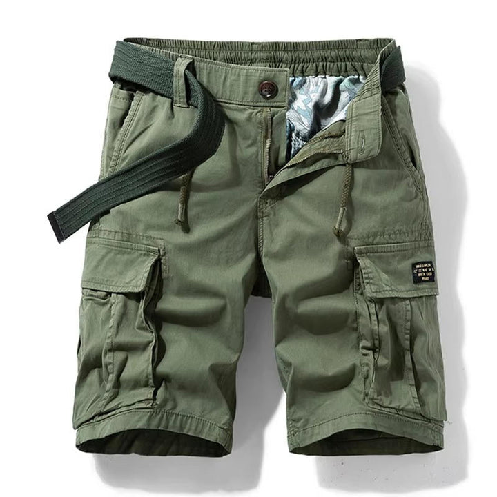 Men's Summer Multi-Pocket Cotton Cargo Shorts-Omni Prime Goods