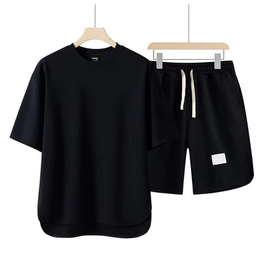 Men's Summer Two-Piece Set – Short Sleeve Shirt and Shorts Outfit M-4XL-Omni Prime Goods