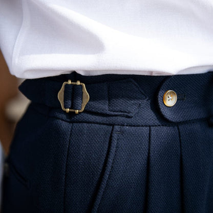 Men's Tailored Trousers | Casual and Formal Navy Style-Omni Prime Goods