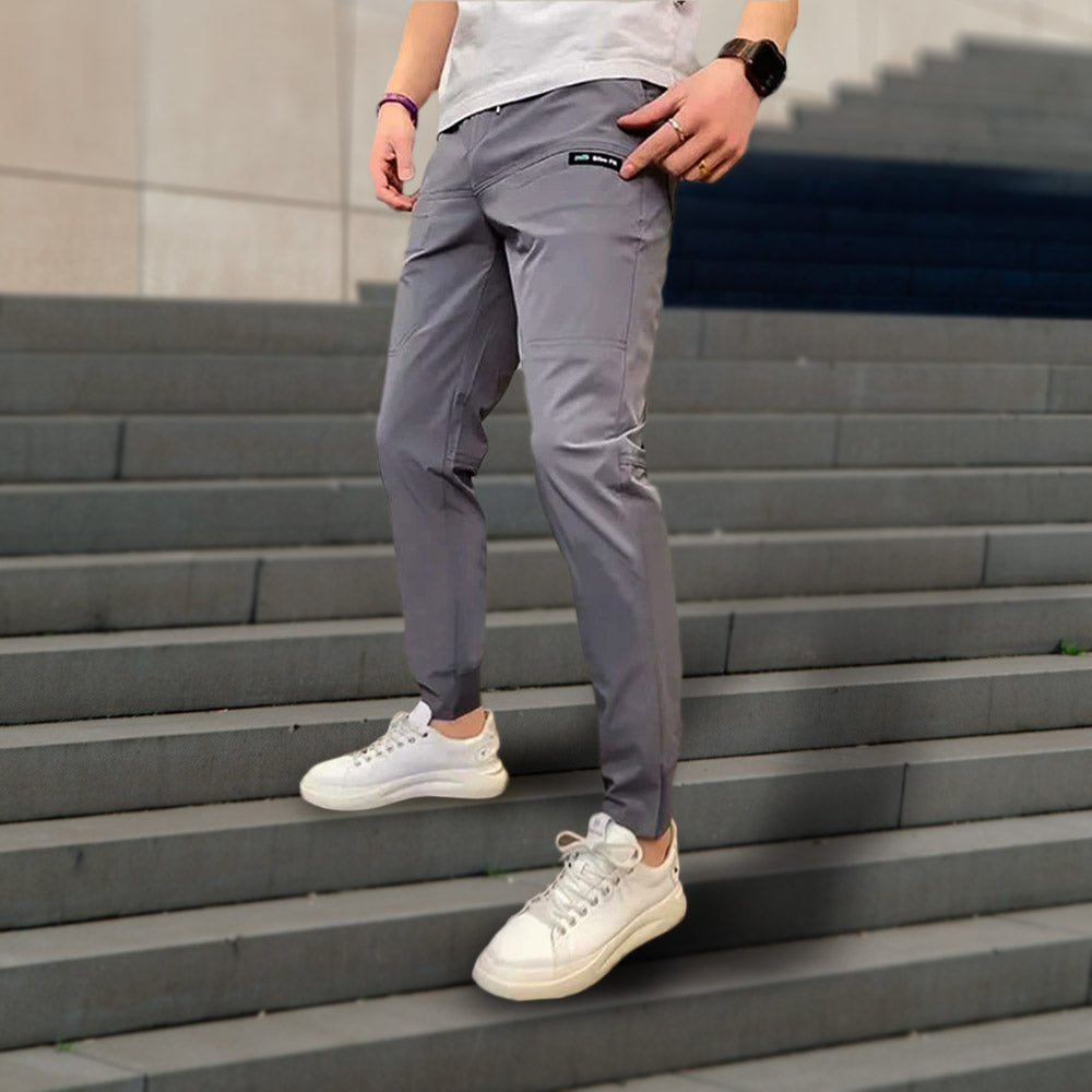 Men's Tapered Cut Casual Cargo Pants-Omni Prime Goods