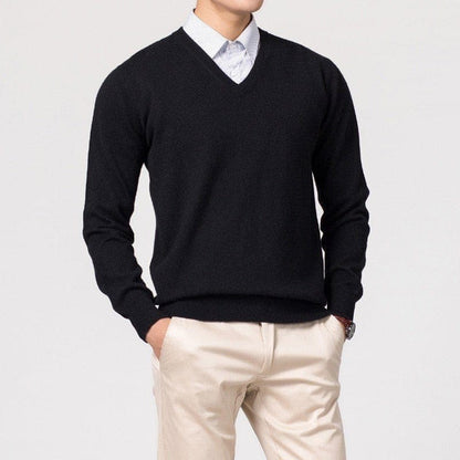 Men's V-Neck Sweater | Classic Design for Versatile Outfits-Omni Prime Goods