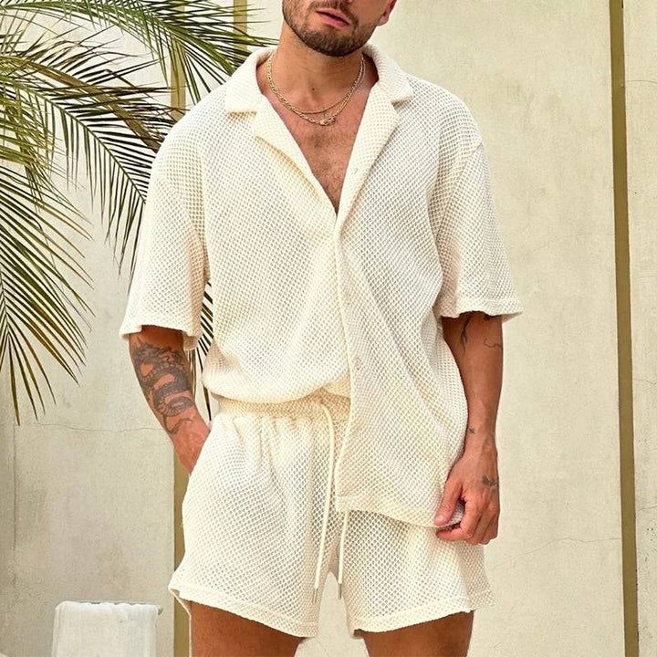 Men's Vintage Style Lightweight Casual Lounge Co-Ord Set-Omni Prime Goods