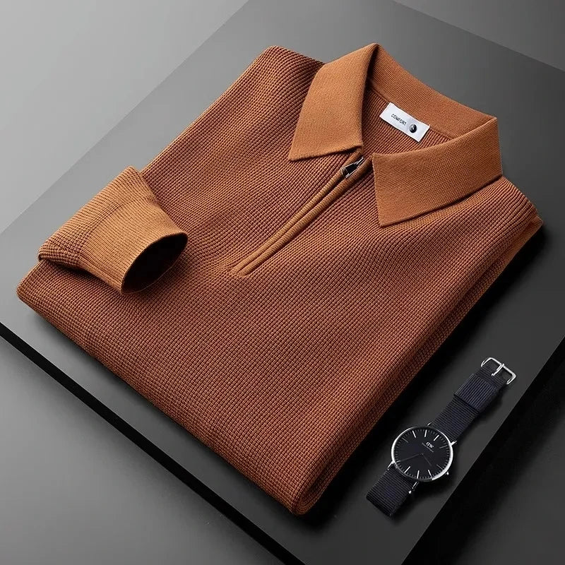 Men's Waffle Knit Casual Shirt-Omni Prime Goods
