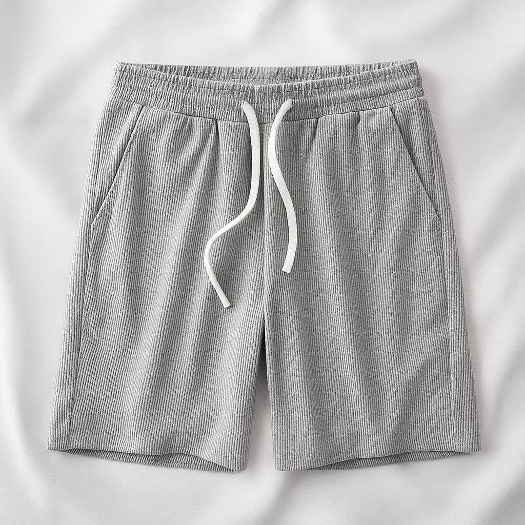 Men's Waffle Knit Casual Shorts-Omni Prime Goods