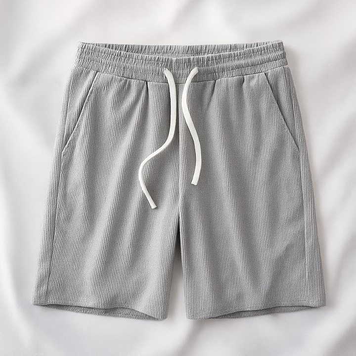 Men's Waffle Knit Casual Shorts-Omni Prime Goods