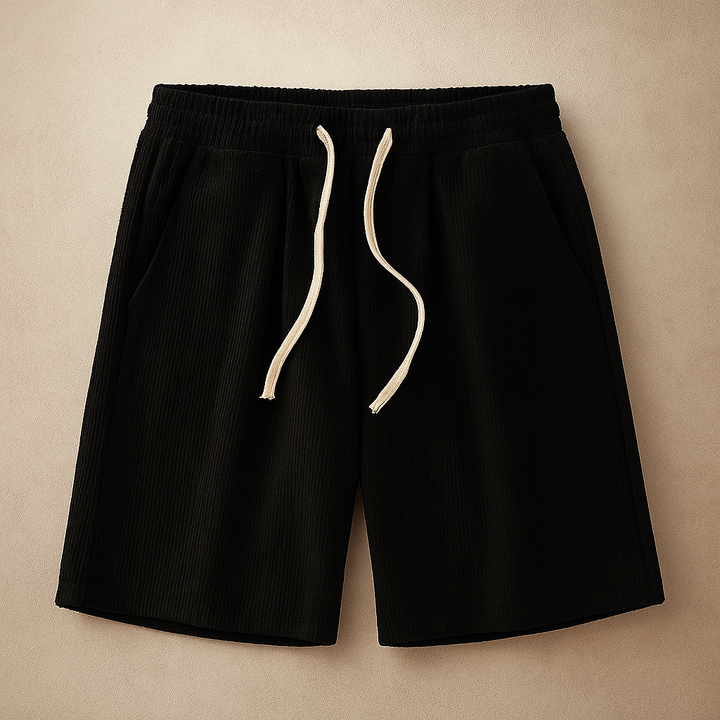 Men's Waffle Knit Casual Shorts-Omni Prime Goods