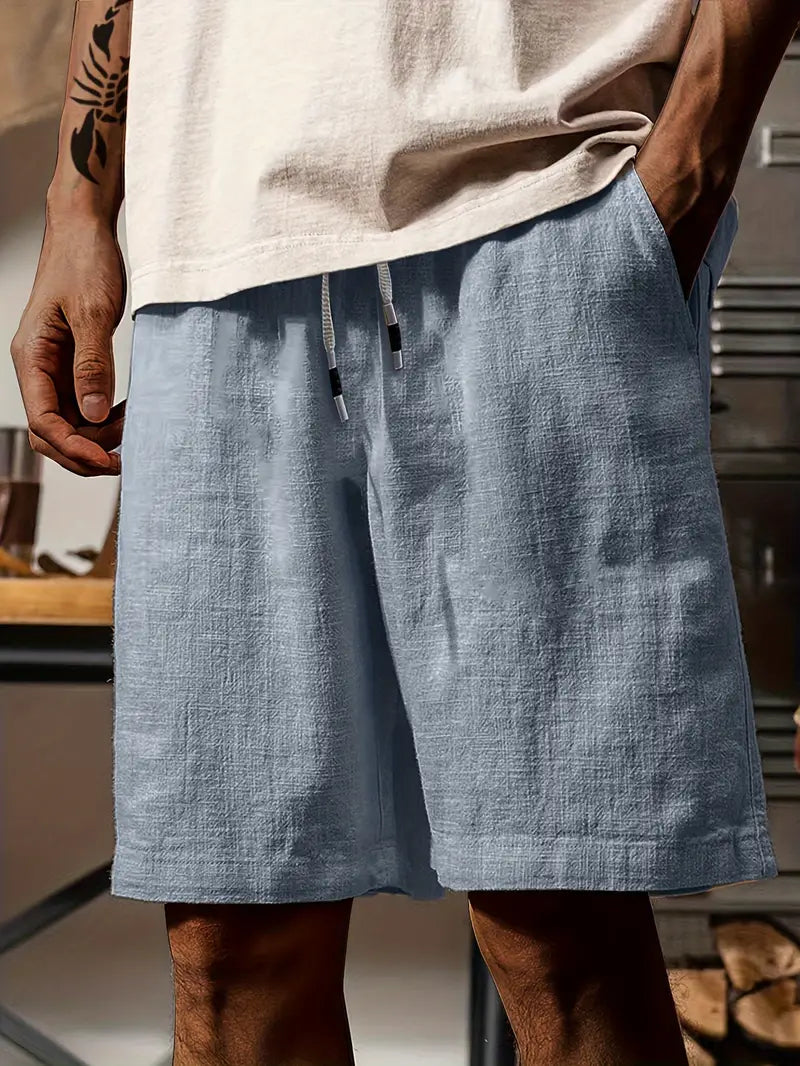 Michael | Men's Casual Summer Shorts with Drawstring and Soft Fabric-Omni Prime Goods