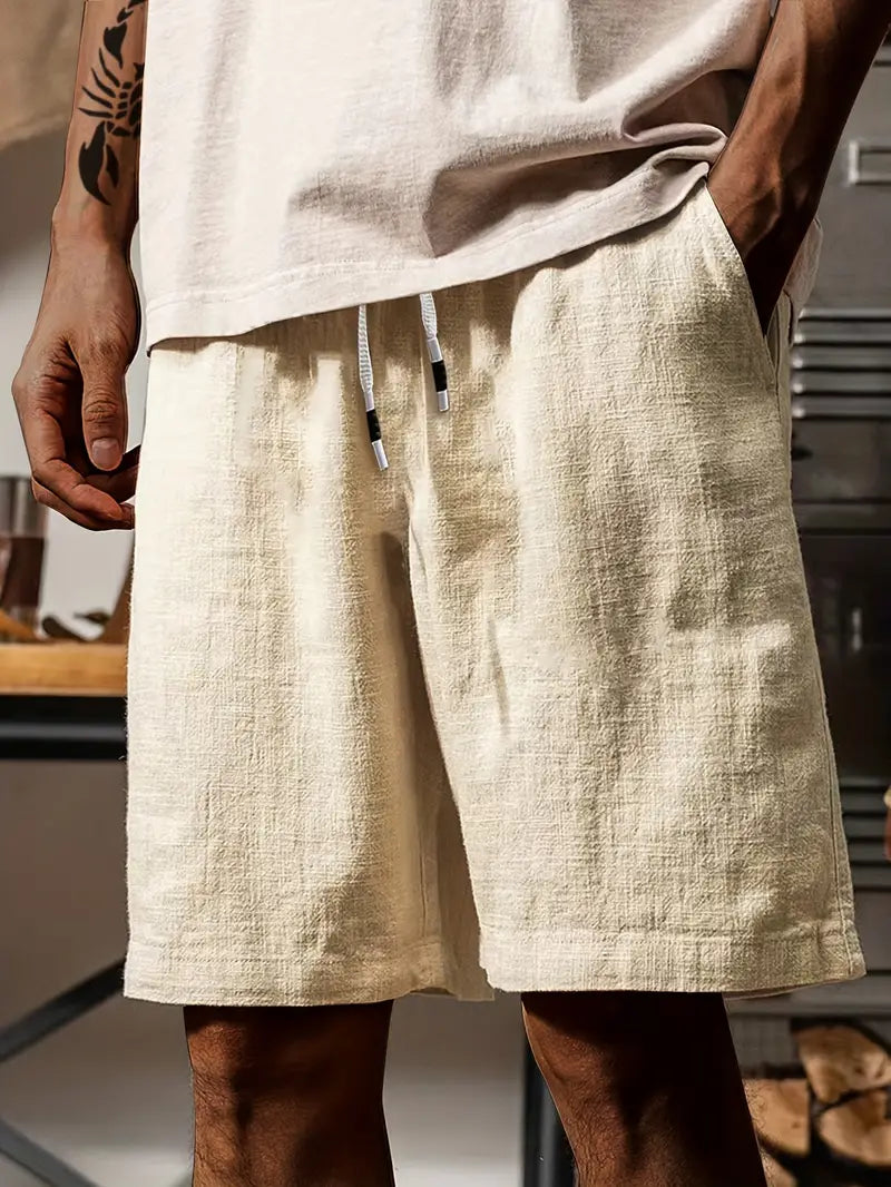 Michael | Men's Casual Summer Shorts with Drawstring and Soft Fabric-Omni Prime Goods
