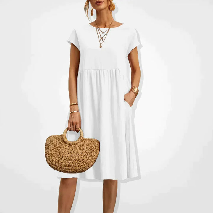 Milanie | Women's Empire-Style Summer Dress for Warm Weather