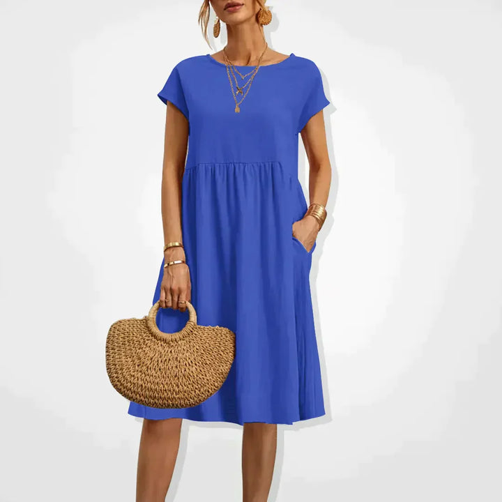 Milanie | Women's Empire-Style Summer Dress for Warm Weather