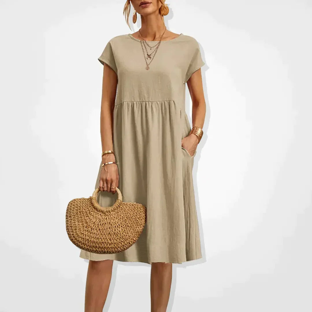 Milanie | Women's Empire-Style Summer Dress for Warm Weather