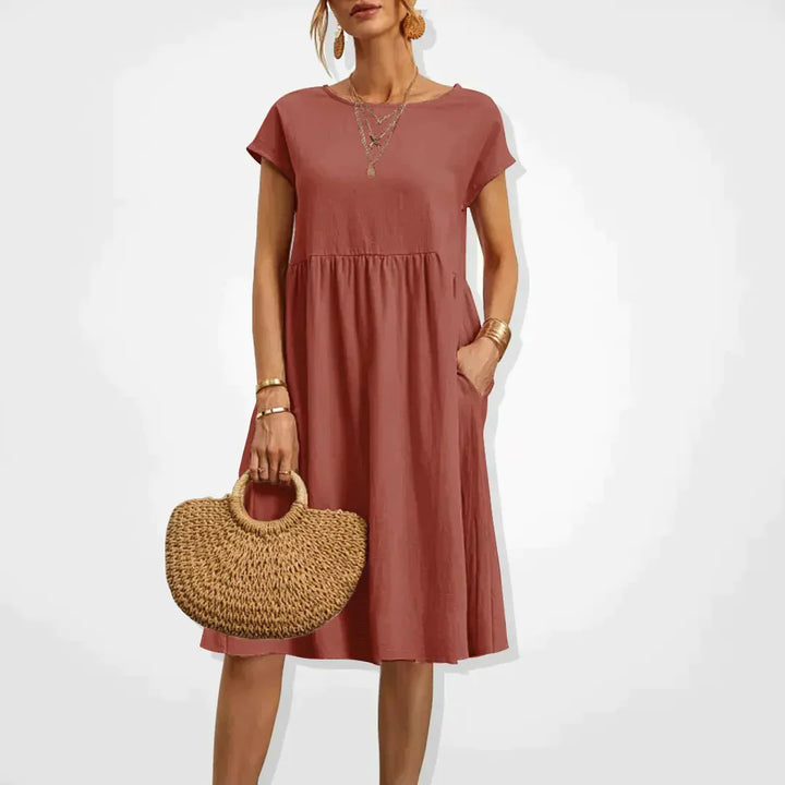 Milanie | Women's Empire-Style Summer Dress for Warm Weather