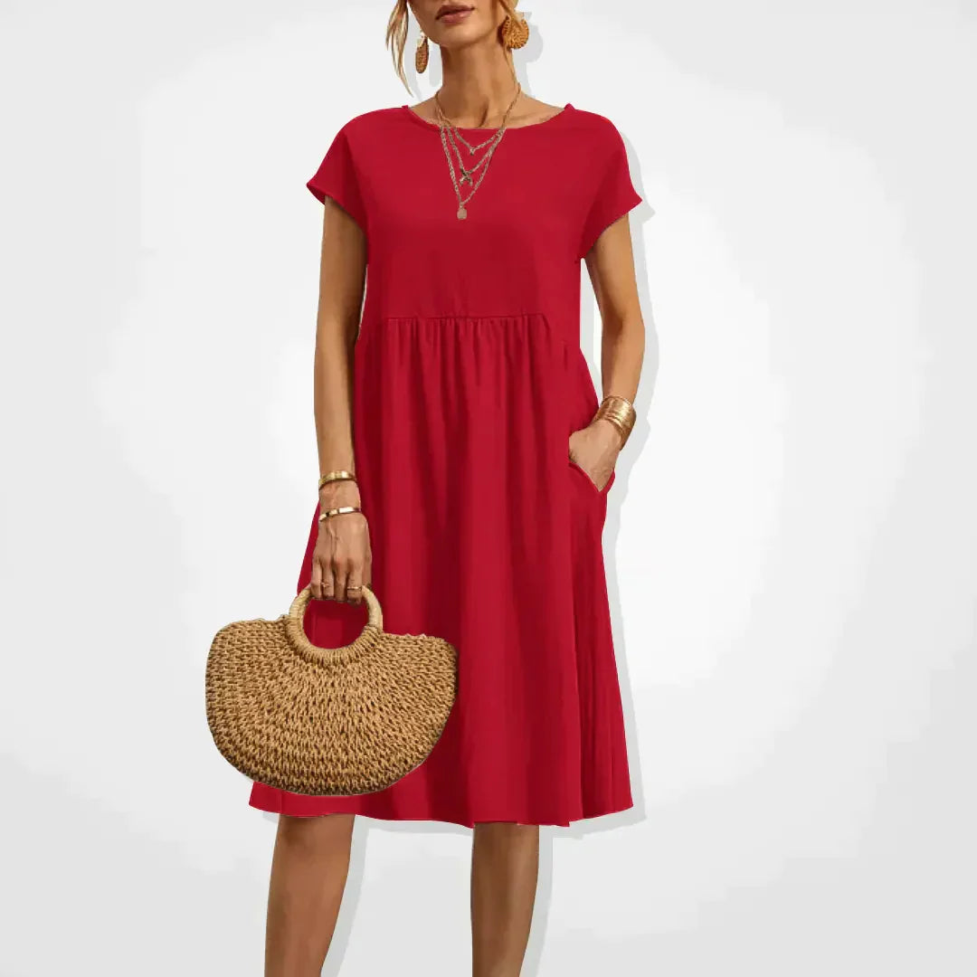 Milanie | Women's Empire-Style Summer Dress for Warm Weather
