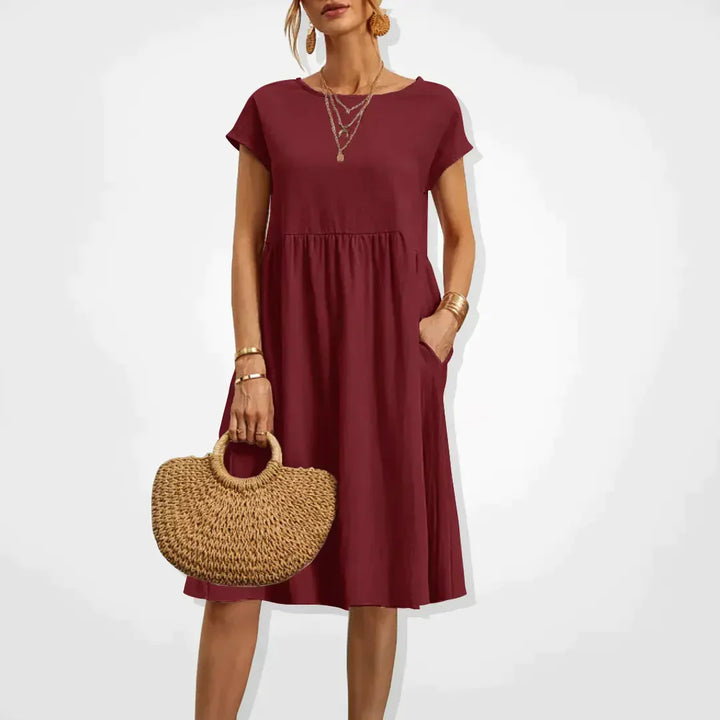 Milanie | Women's Empire-Style Summer Dress for Warm Weather