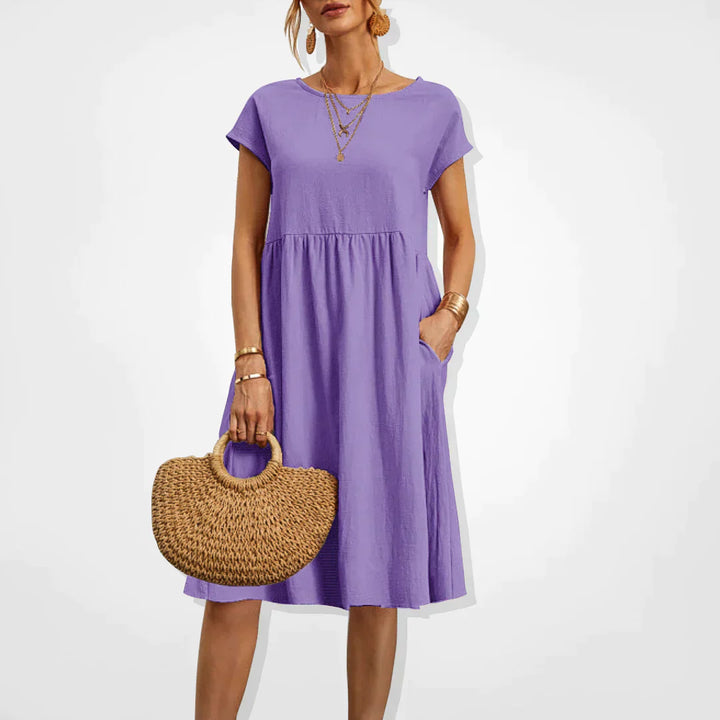 Milanie | Women's Empire-Style Summer Dress for Warm Weather