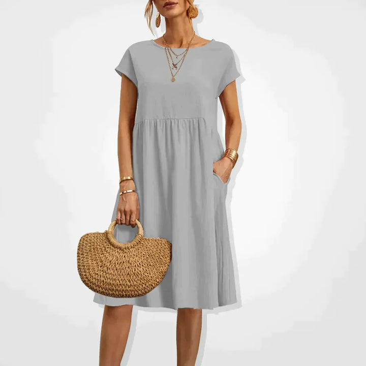 Milanie | Women's Empire-Style Summer Dress for Warm Weather
