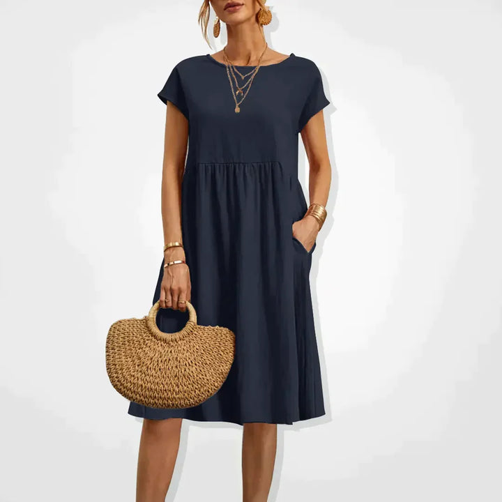 Milanie | Women's Empire-Style Summer Dress for Warm Weather