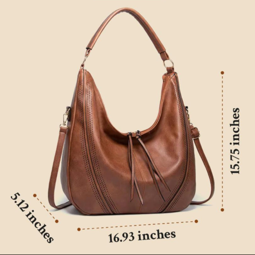 Sophia | Women's Vegan Leather Slouchy Hobo Bag