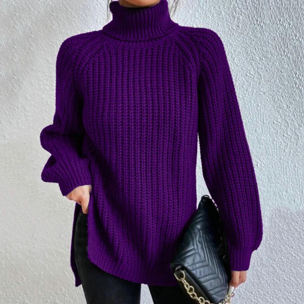 Women's Modern Loose Fit Roll Neck Sweater