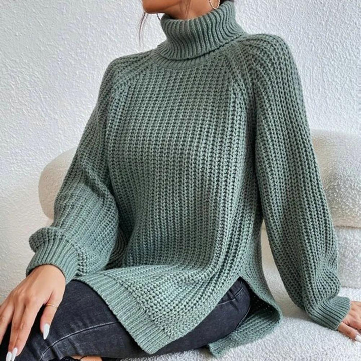 Women's Modern Loose Fit Roll Neck Sweater