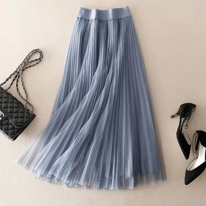 Morgan | Women's Pleated Flowy Skirt-Omni Prime Goods