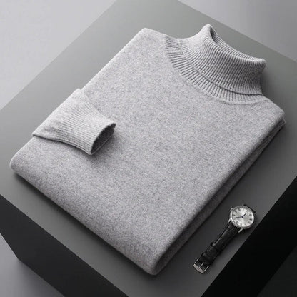 Men's Premium Cashmere Turtleneck Sweater