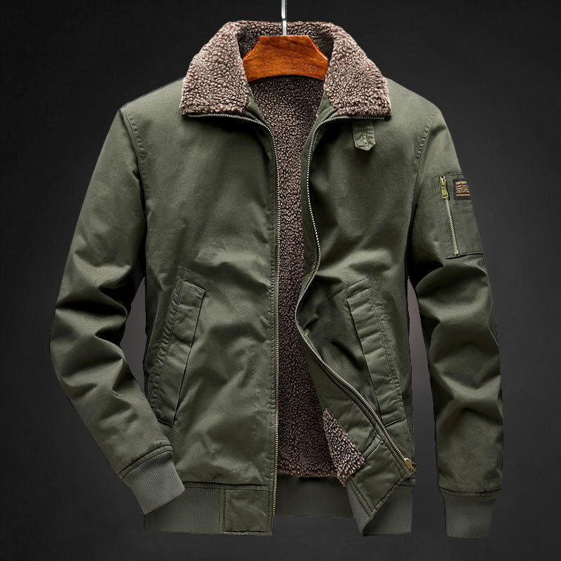 Men's Warm Fleece Lined Winter Jacket